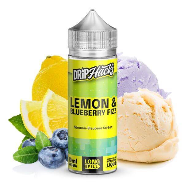 DRIP HACKS - Lemon & Blueberry Fizz - 10 ml Aroma - Haus des Dampfes