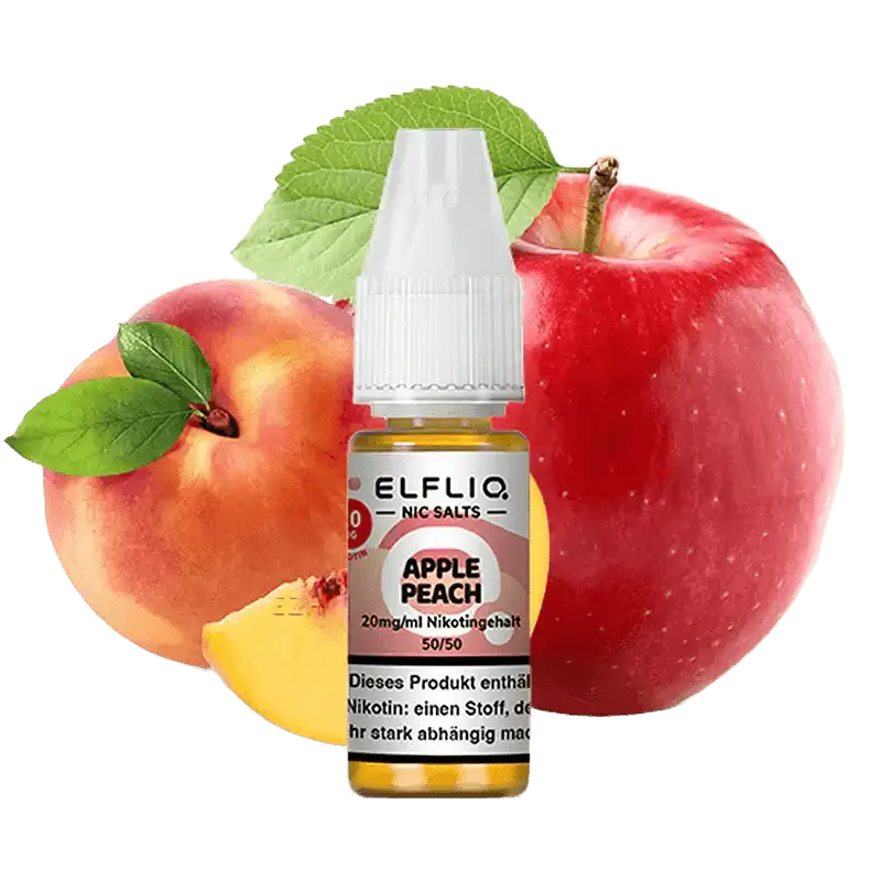 ELFBAR ELFLIQ - Apple Peach Nikotinsalz Liquid 10 ml - Haus des Dampfes