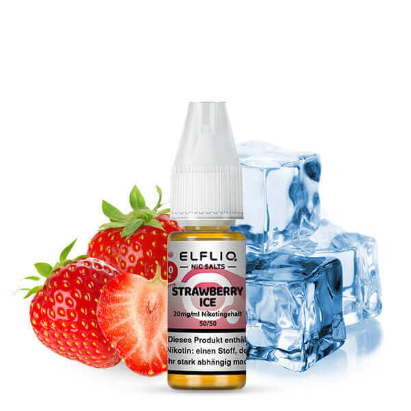 ELFBAR ELFLIQ Strawberry Ice Nikotinsalz Liquid 10 ml - Haus des Dampfes