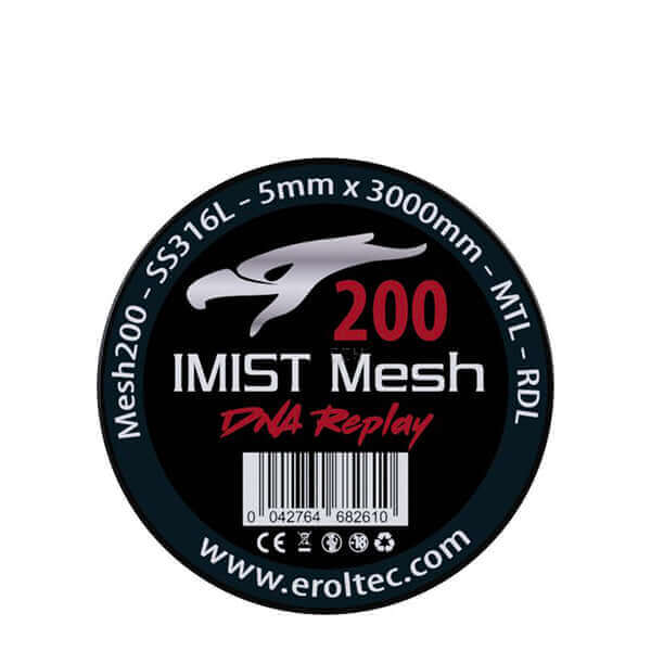 IMIST 3 Meter SS316L V4A Premium Mesh Wire 200 Wickeldraht - 5mm - Haus des Dampfes