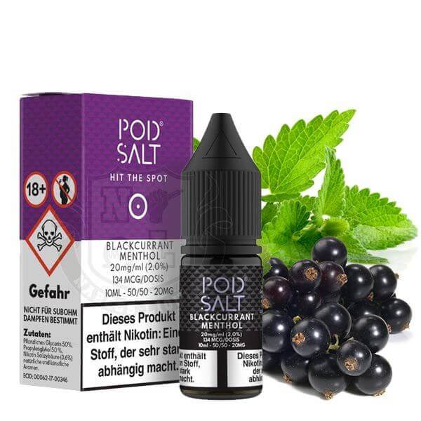 Pod Salt - Blackcurrant Menthol Nikotinsalz - Haus des Dampfes