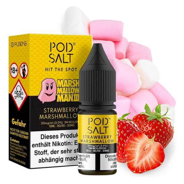 Pod Salt - Strawberry Marshmallow Nikotinsalz - Haus des Dampfes