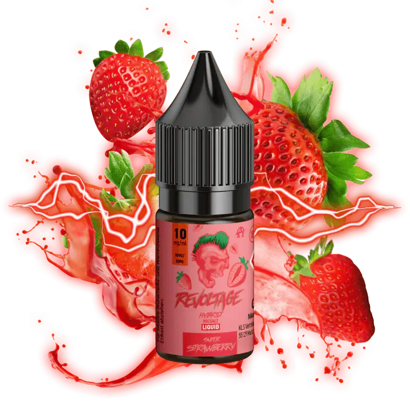 Revoltage - Super Strawberry Hybrid Nikotinsalz Liquid - Haus des Dampfes