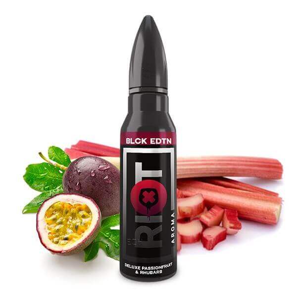 Riot Squad - Black Edition - Deluxe Passionfruit & Rhubarb - 15 ml Aroma - Haus des Dampfes