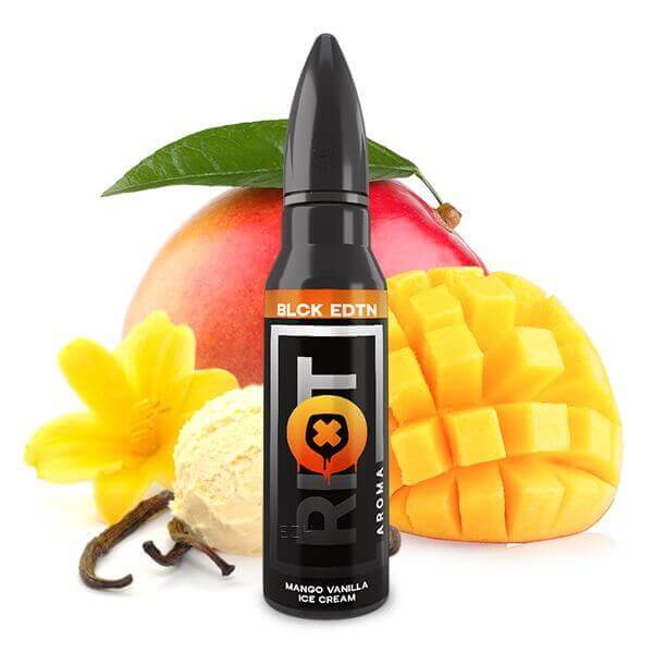 Riot Squad - Black Edition - Mango Vanilla Ice Cream - 15 ml Aroma - Haus des Dampfes