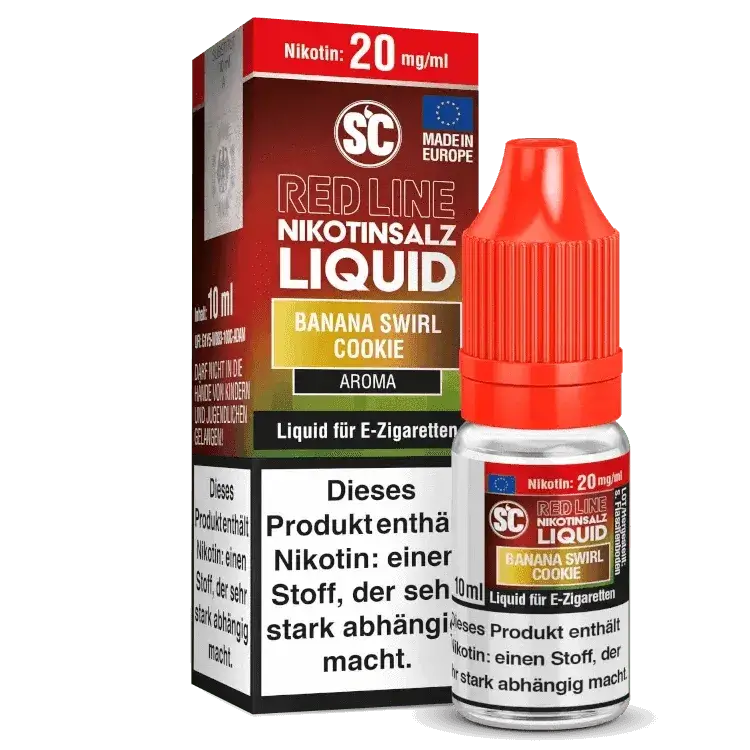 SC - Red Line - Banana Swirl Cookie - Nikotinsalz 10ml - Haus des Dampfes