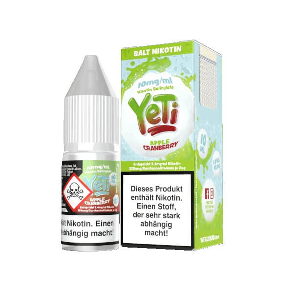 YETI - Apple Cranberry Nikotinsalz - Haus des Dampfes